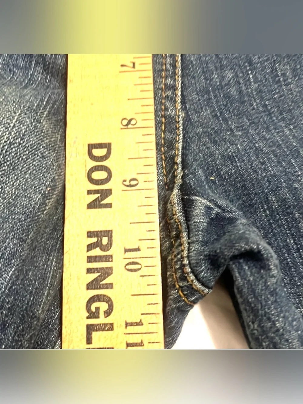 INC Capri Jeans Animal Print Cuffs Med Distressed Mid rise  Med Wash Sz 10P